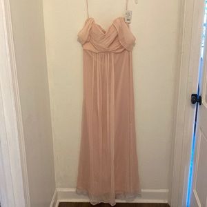 Size 12 Blush off the shoulder formal dress